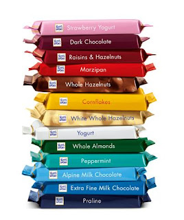 Stack of Ritter Sport Chocolate