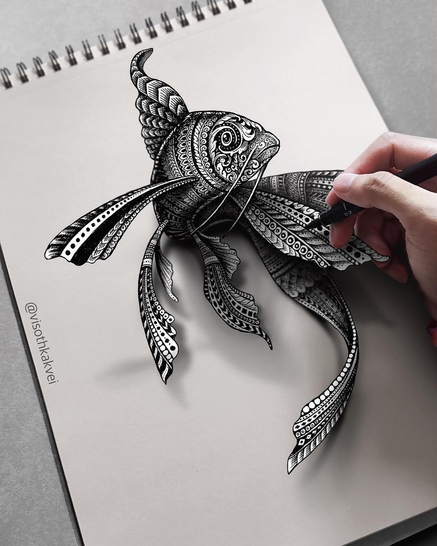 Download Design Stack A Blog About Art Design And Architecture Intricate Doodles That Include Optical Illusions