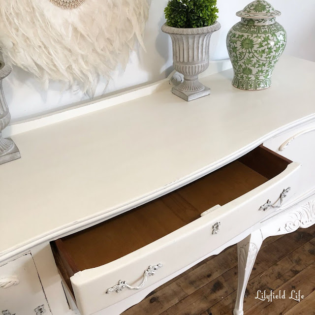 white painted sideboard console furniture by Lilyfield life