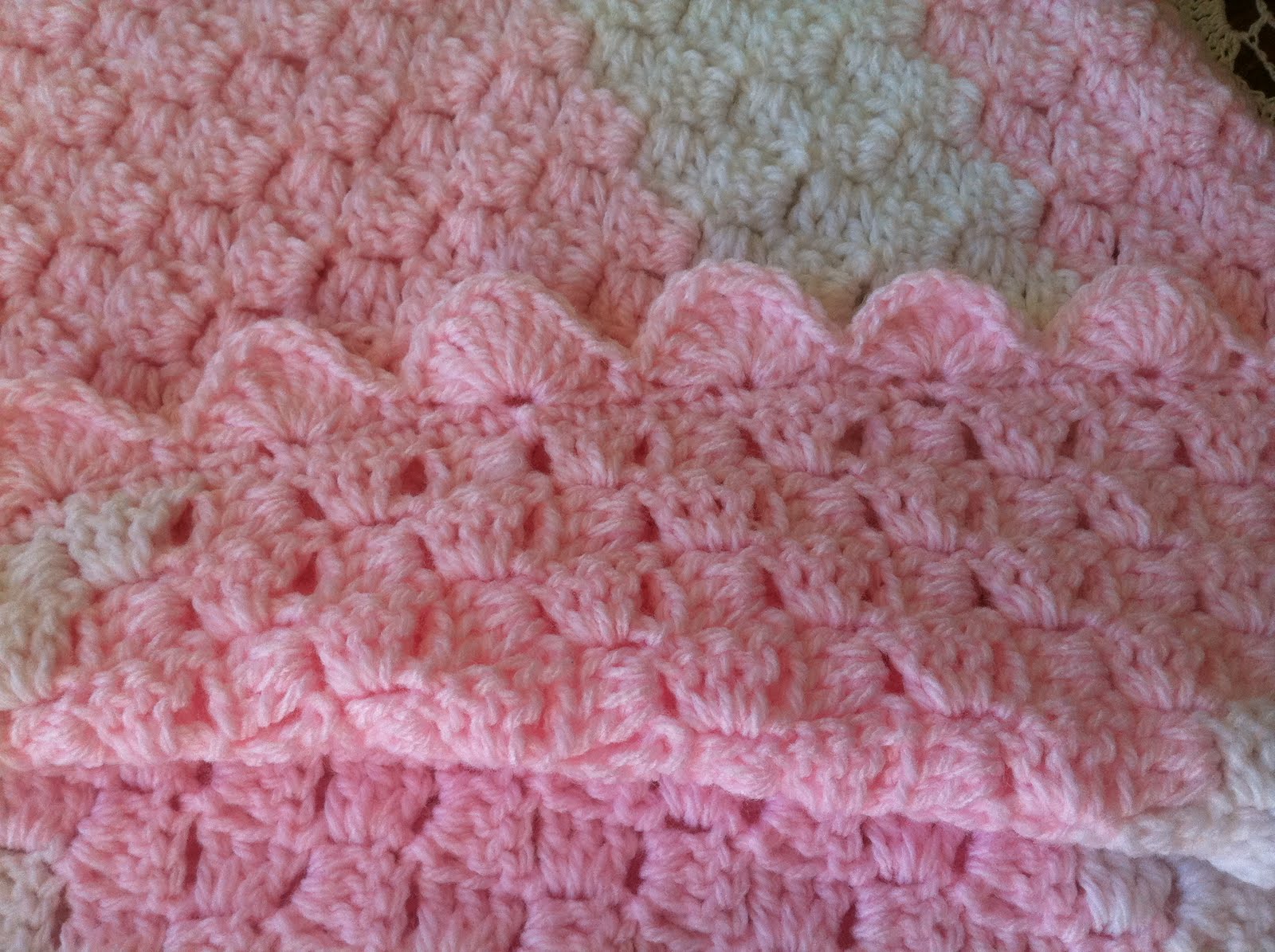 Rocky Mountain Stitcher Corner to Corner baby afghan close up