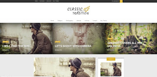 Classic tradition blogger template