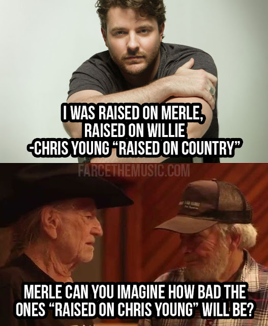 Farce the Music: Monday Morning Memes: Chris Young, Willie, Merle ...