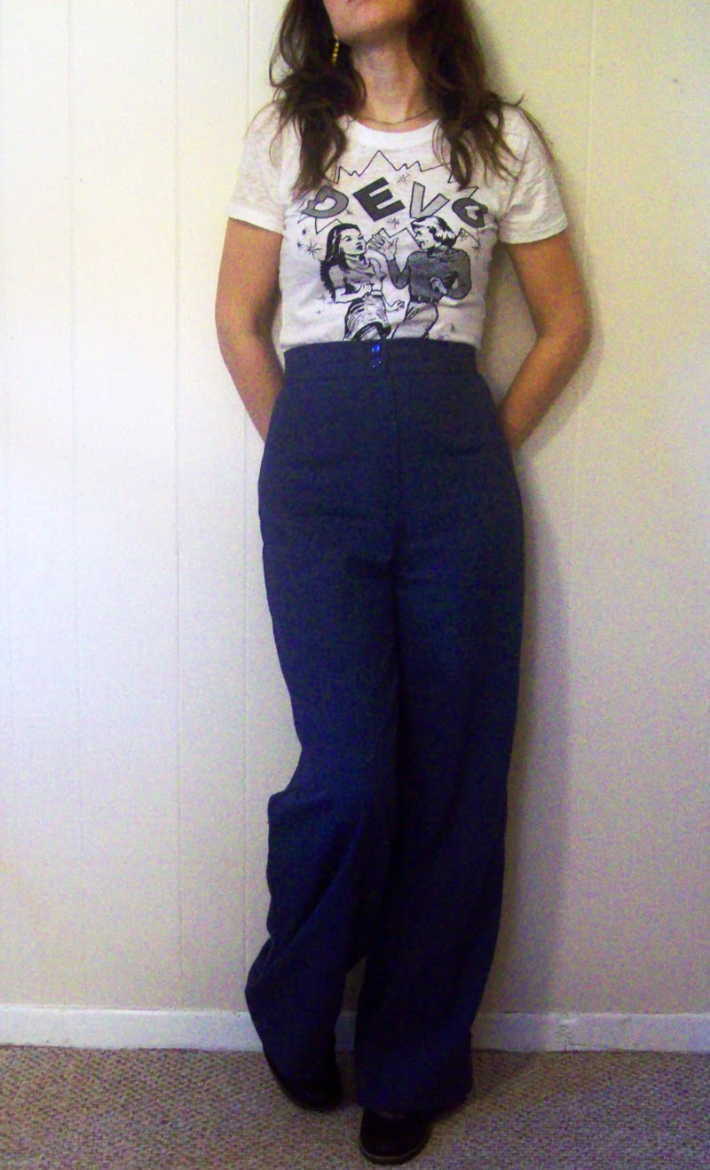 Miss Dandy: Completed Project: 1970s Betsey Johnson High Waist Pants