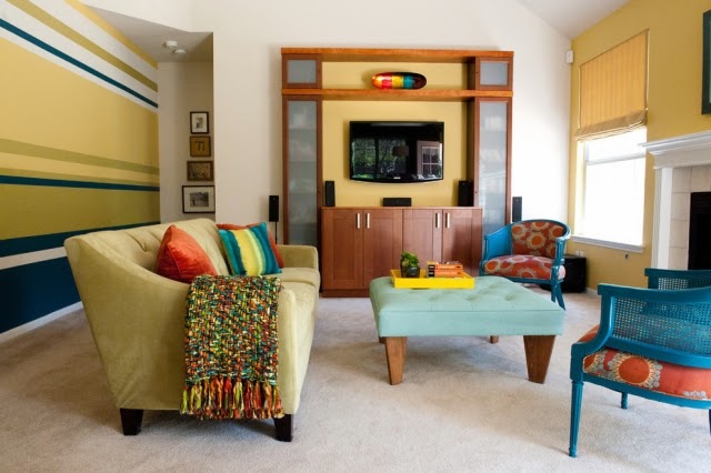 Salas de colores - Decoración de salas con estilo