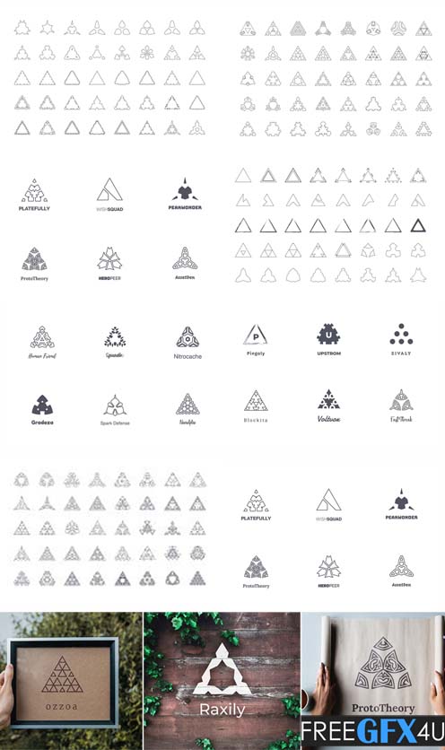 Logo Creator Triangle Shapes Edition