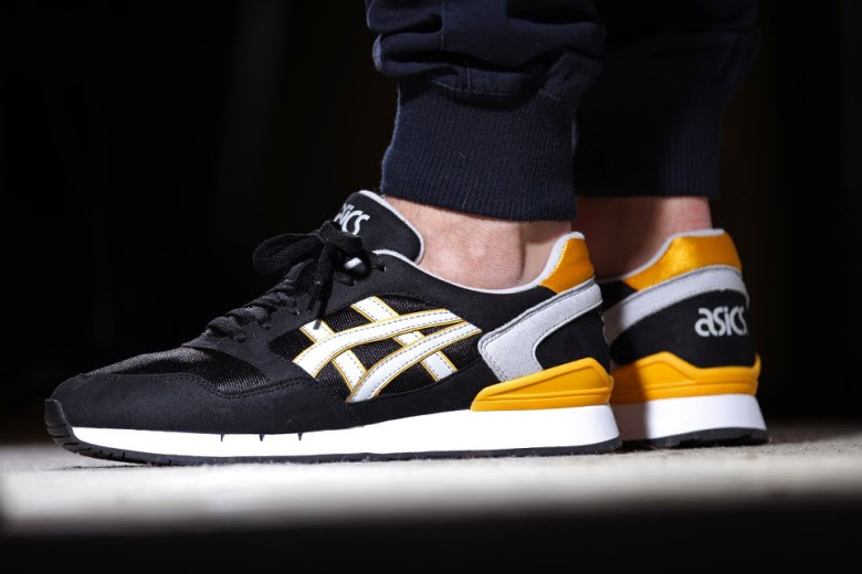 ASICS Gel Atlantis Black/Soft Grey/Yellow | NIO Clothing Co.