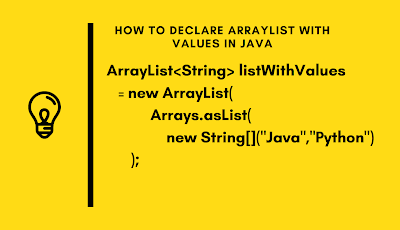 How to declare and initialize a List with values in Java (ArrayList ...