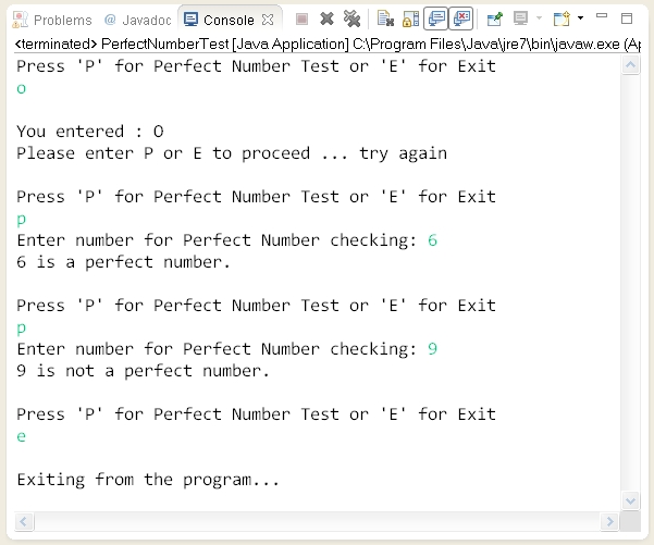 Write a menu‐driven class to accept a number from the user and check ...