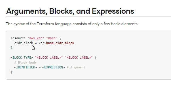 using terraform expression