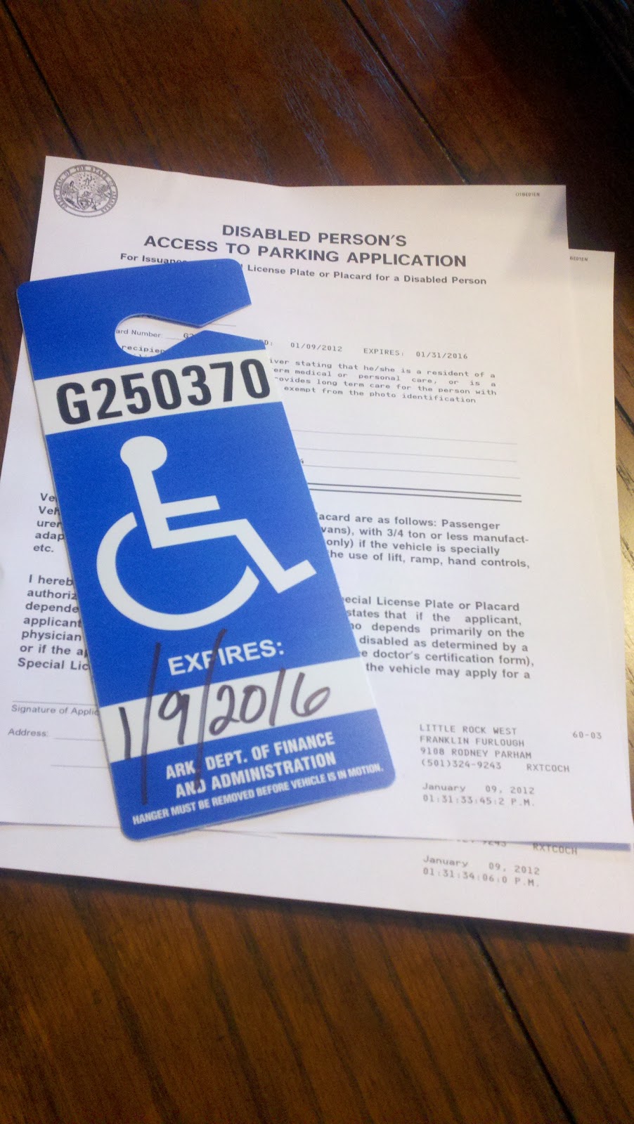 outMANned living life with my three guys Handicap Parking Pass