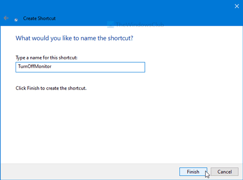 Windows 10에서 바로 가기를 사용하여 모니터를 끄는 방법