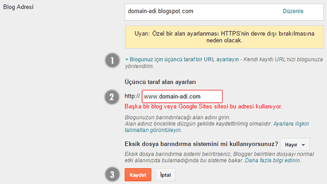 Blog alan adı/domain alma