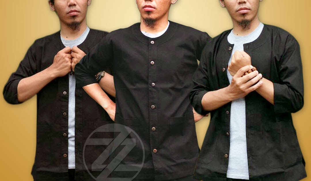 Pangsi Hitam Tanpa Kerah PG1 - Zulzol Distro - Iket Sunda Praktis