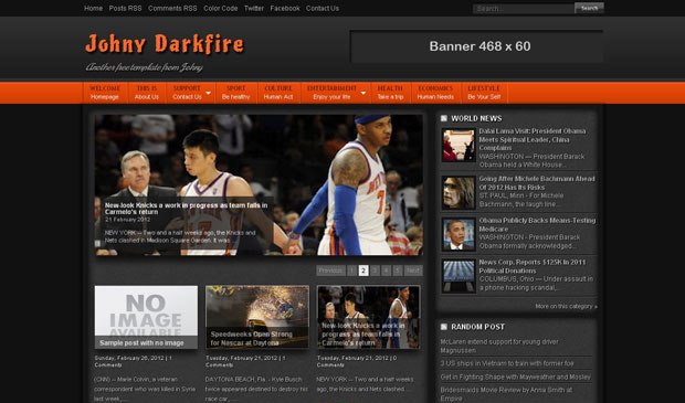 Free Johny Darkfire Blogger Template Free Johny Darkfire Blogger Template