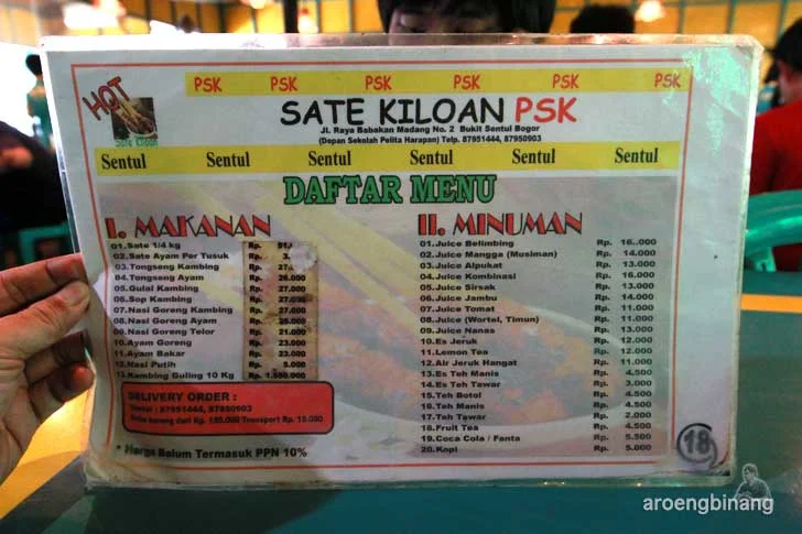 sate kiloan psk sentul