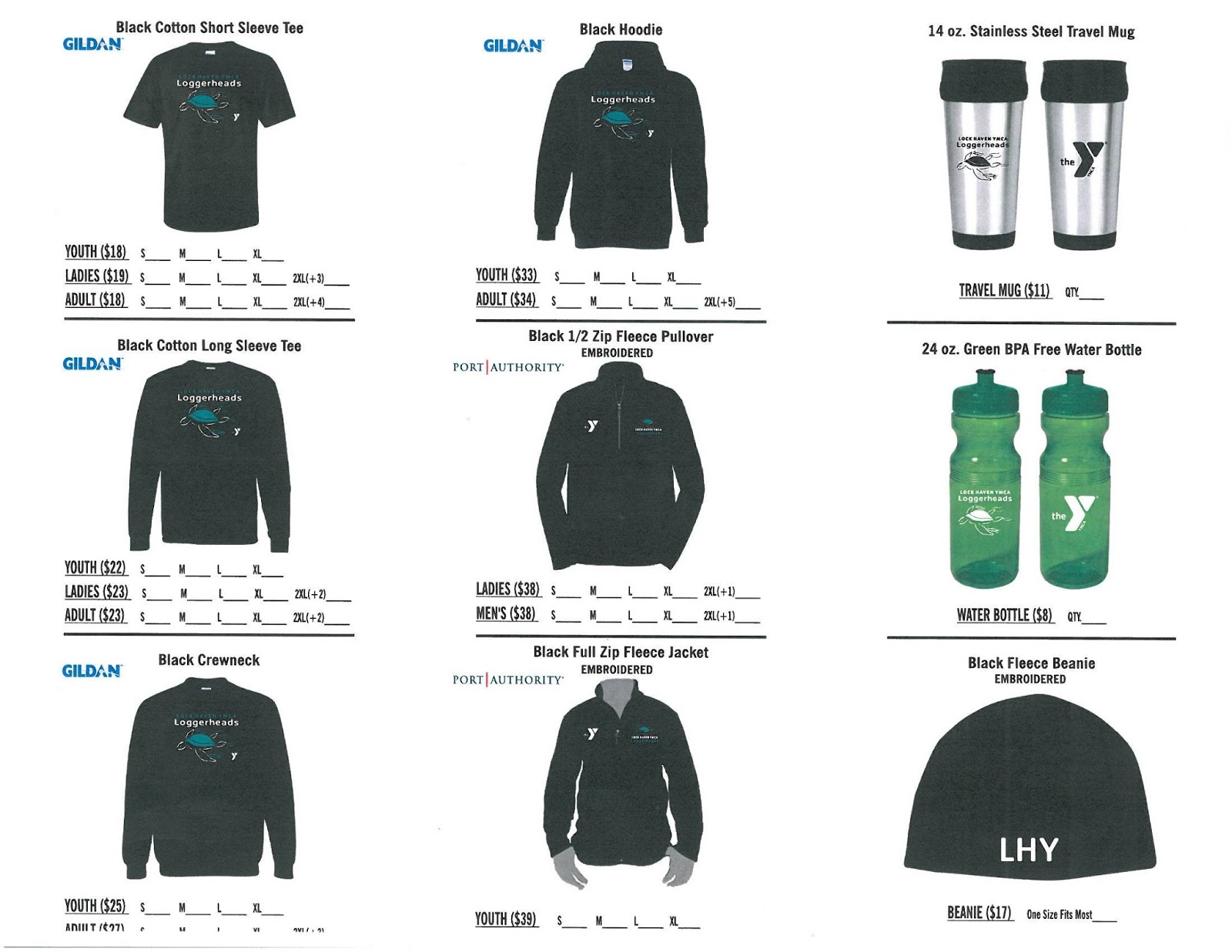 Jersey Shore (PA) Swim Get Your Lock Haven YMCA Swim Gear