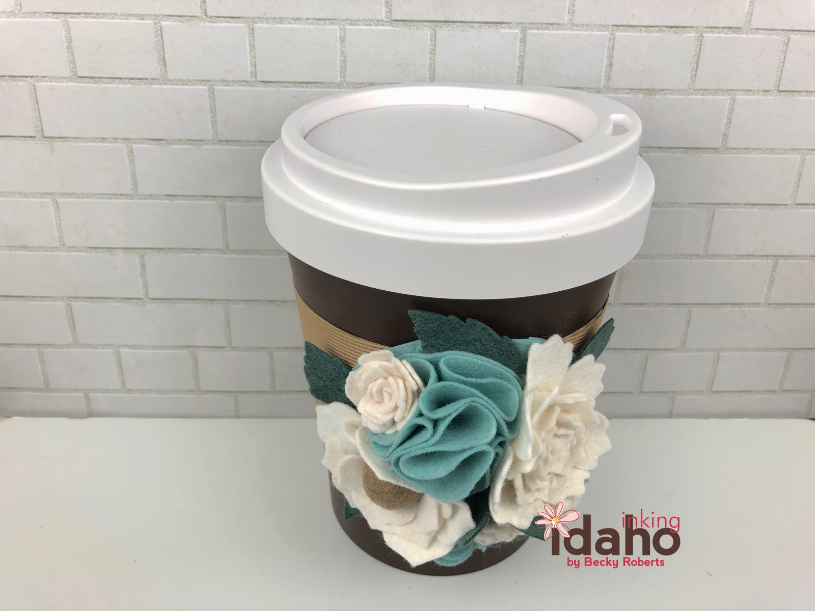 Inking Idaho Coffee Cup Table Top Trash Can