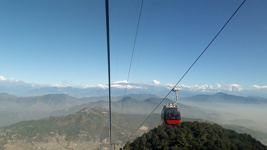 Chandragiri Hills Cable Car Day Tour in Kathmandu Nepal AerialFast