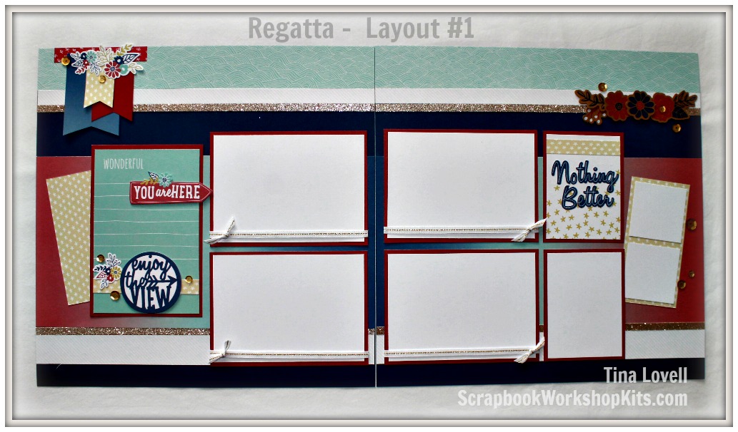 Scrapbooking With Tina Regatta 8 Page Scrapbook Kit SOLD OUT