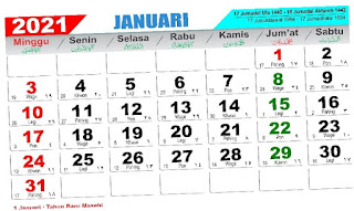 Download Kalender 2021 Indonesia Lengkap PDF