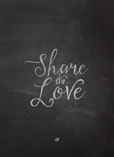 LostBumblebee ©2015 MDBN :SHARE THE LOVE : CHALKBOARD ART : PRINTABLE : personal use only.