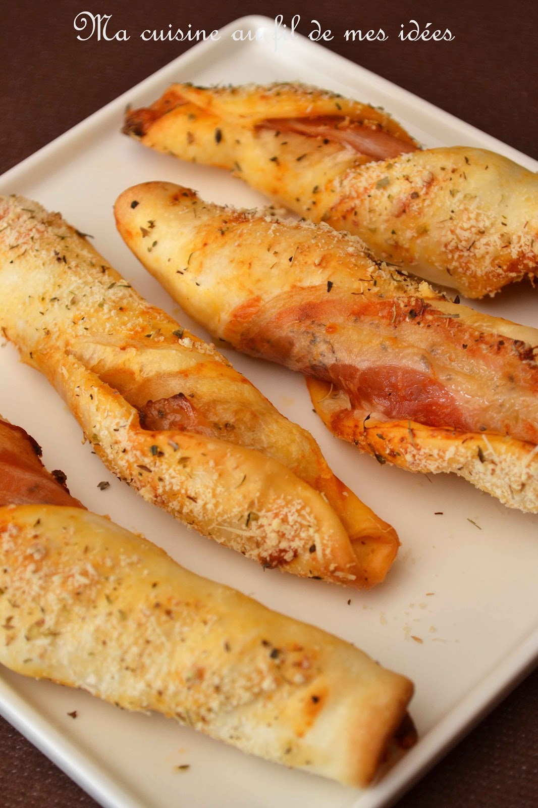 Ma cuisine au fil de mes idées... Tortillons de pizza à la pancetta