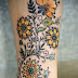 YELLOW FLOWER TATTOOS ON FEET 