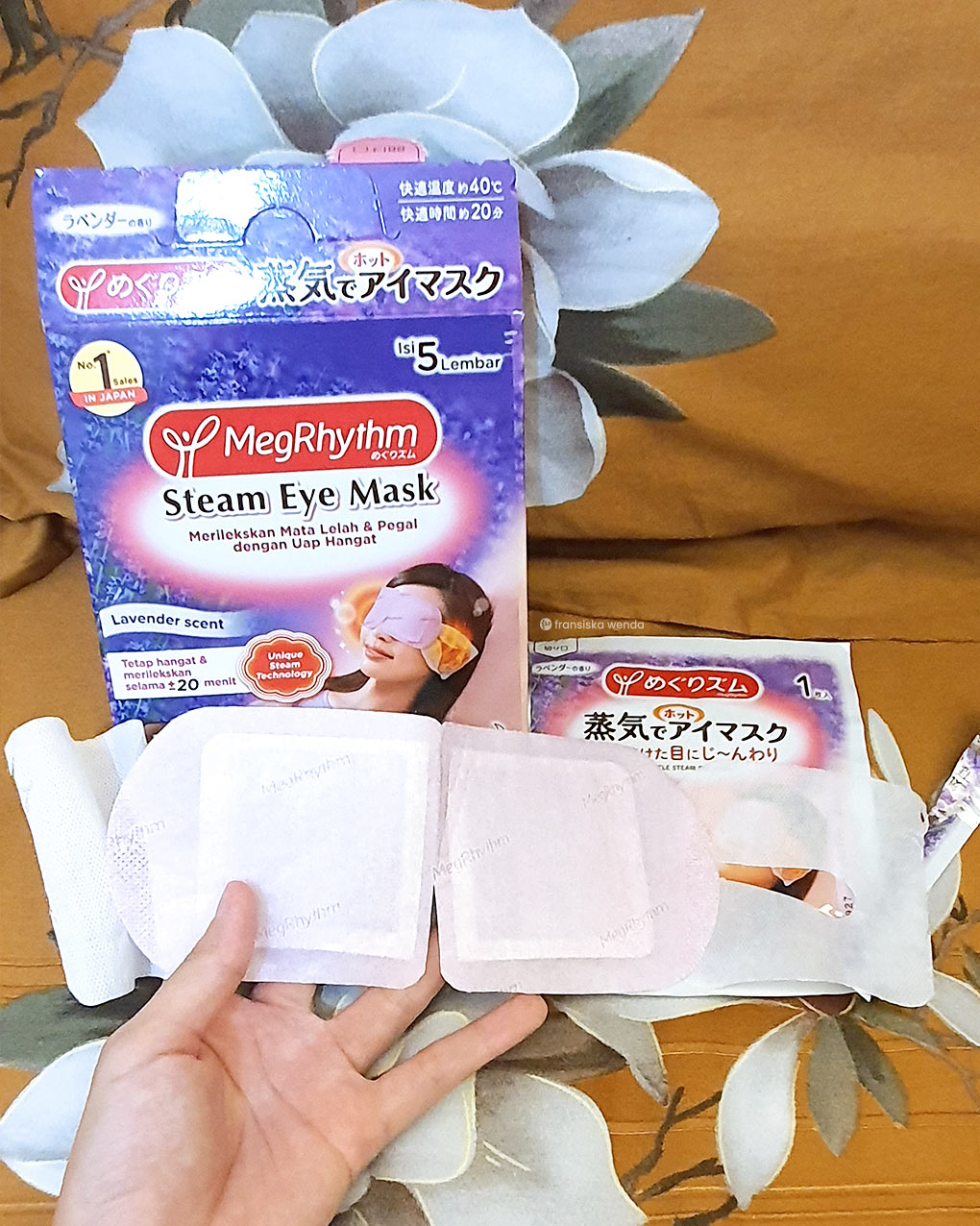 Say Goodbye to Tired Eyes with Kao MegRhythm Steam Eye Mask fransiska wenda
