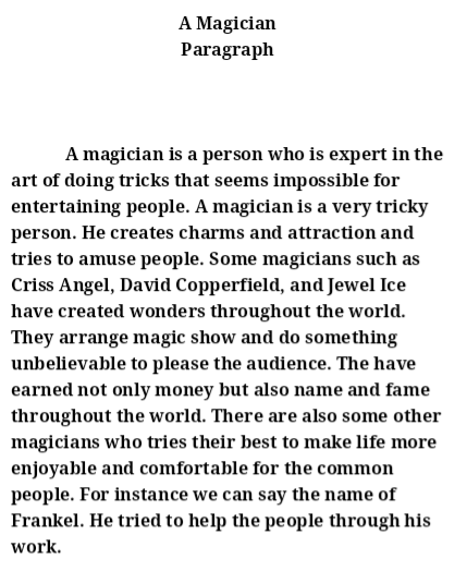 imaginative essay if i were a magician