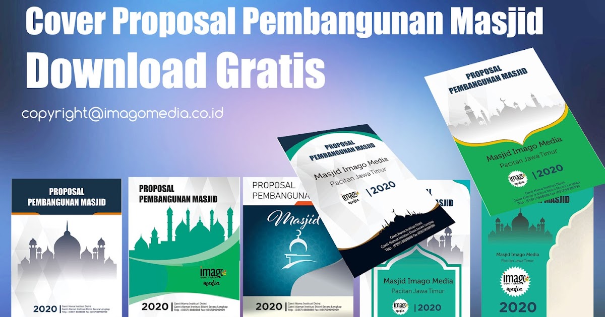 Download Cover Proposal Pembangunan Masjid Mushola Keren 2020 Imago Media Home Of Creativity