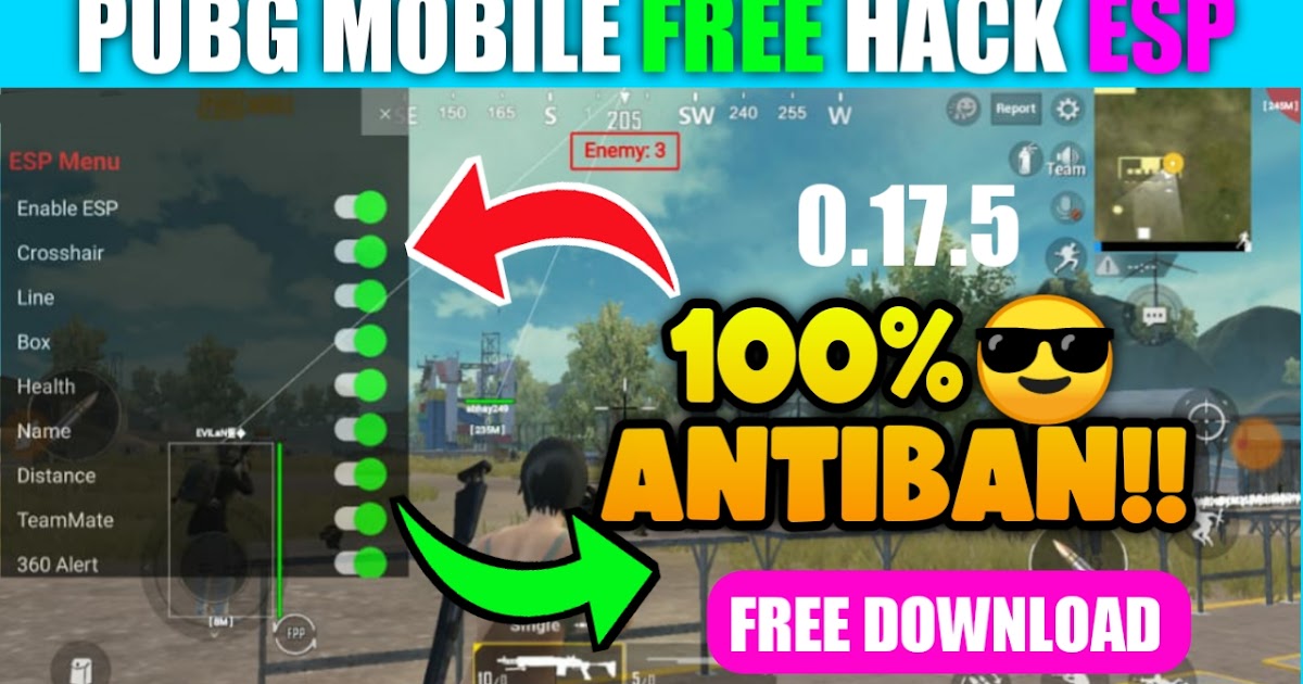 Pubg Mobile VIP Mod Menu Injector v0.17.5 (ESP,Aimbot,Flash,Colours