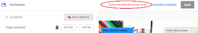 endscreen element is too small