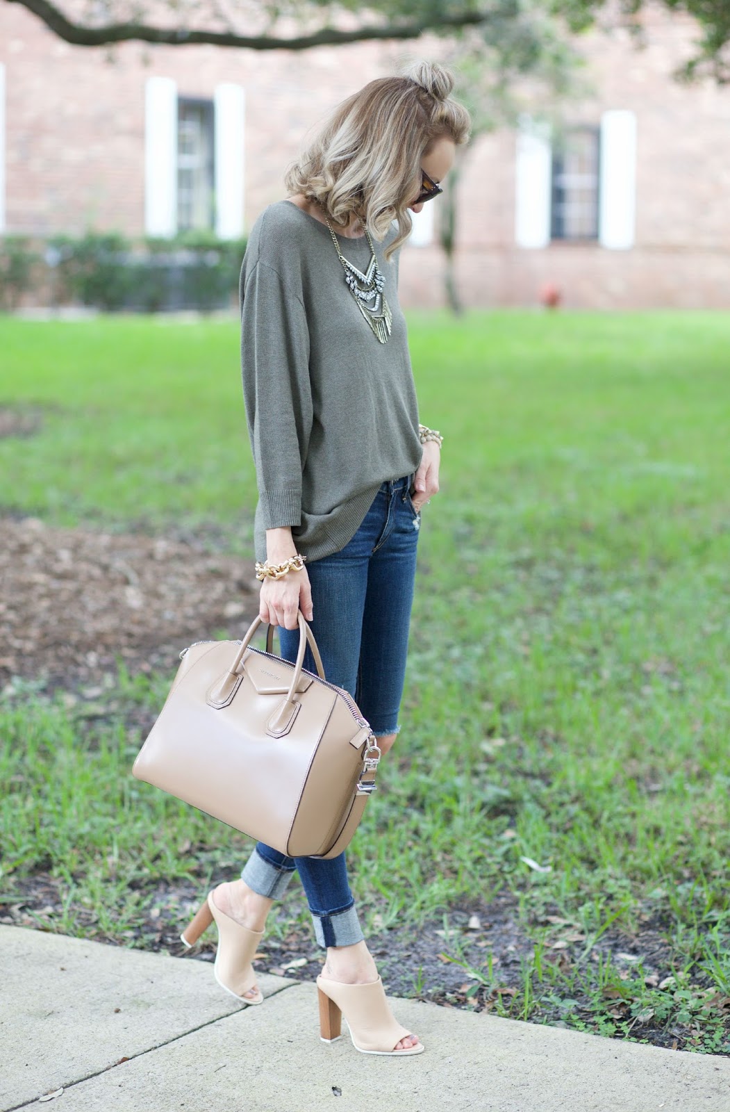 A Spoonful of Style: Olive Green Sweater...