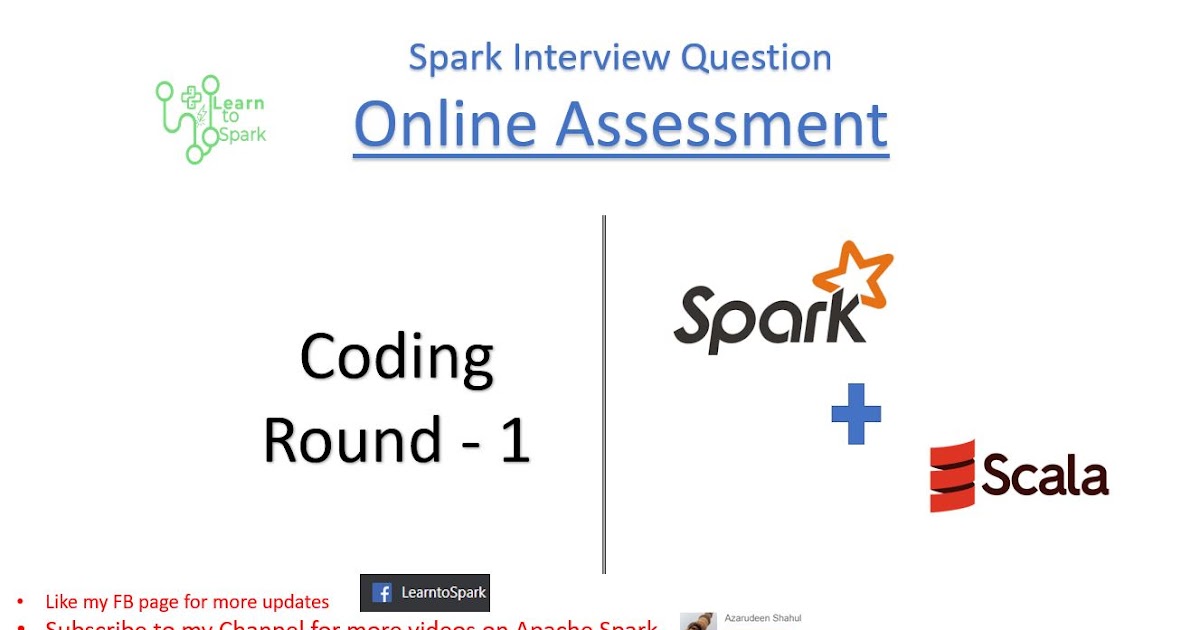 Spark Interview Question Online Assessment Coding Test Round Using