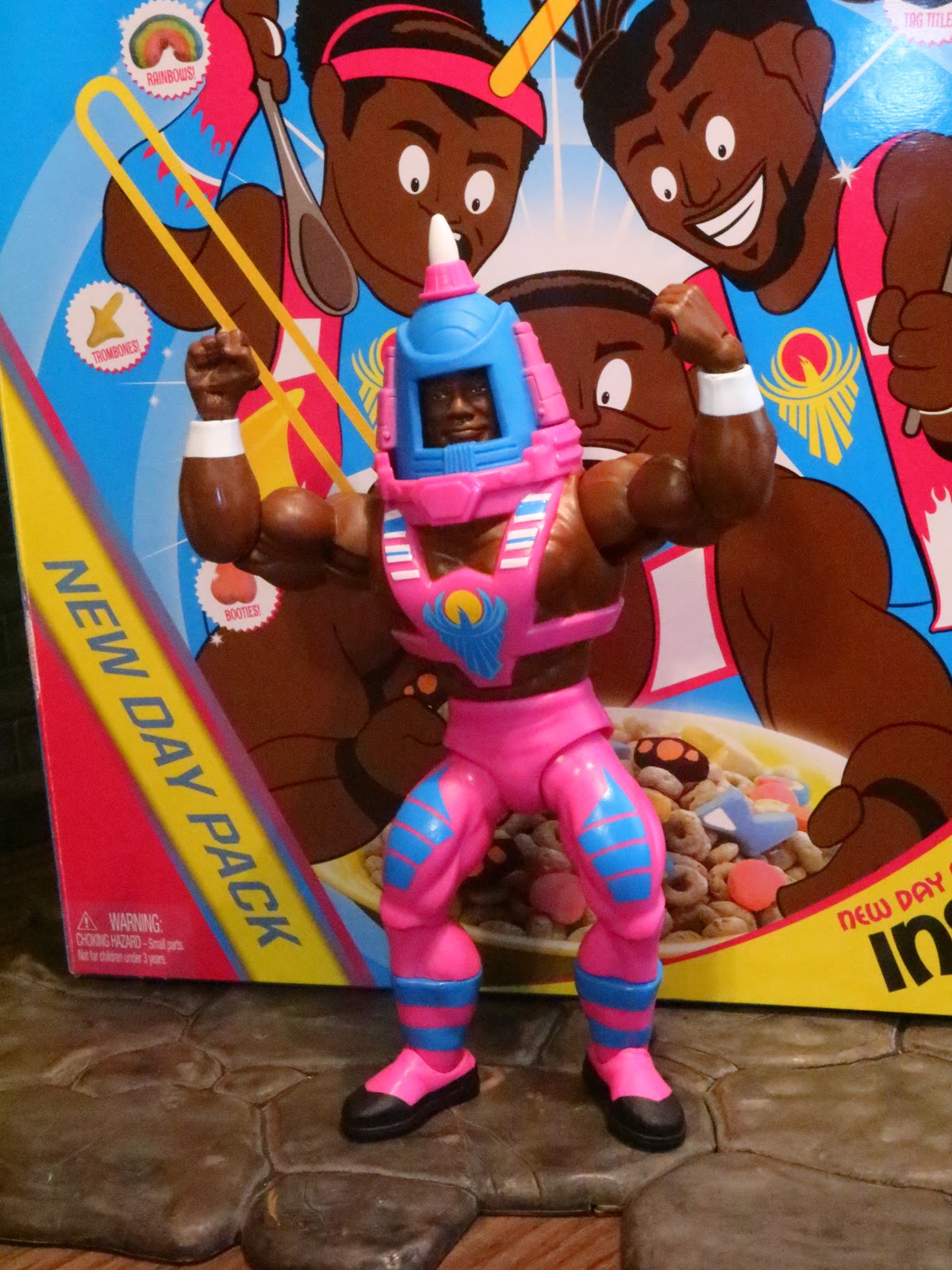 Action Figure Barbecue Action Figure Review The New Day From Masters Of The Wwe Universe By Mattel