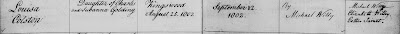 "England & Wales Non-Conformist Births And Baptisms," database and images, Findmypast, Findmypast (www.findmypast.com : accessed 7 Sep 2020), Louisa Colston Golding, born 25 Aug 1802, baptized 12 Sep 1802; citing The National Archives (Kew, Surrey), RG/3/1361B; Upper Maudlin Street (Moravian): Births, Baptisms and Burials.