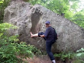 Nephilim Giants and their huge ancient footprints have set in stone. Nephilim Giants and their huge ancient footprints have set in stone.