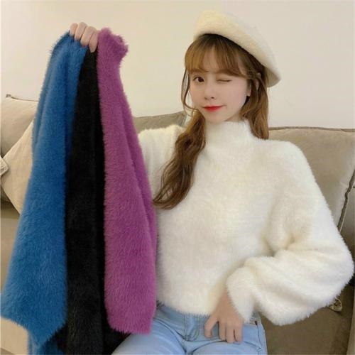 Áo len nhung kiểu Hàn Quốc xinh cực xinh ấm áp - Chất bao đẹp - NB31 14 f2b5bfc2f 5211 49e8 a419