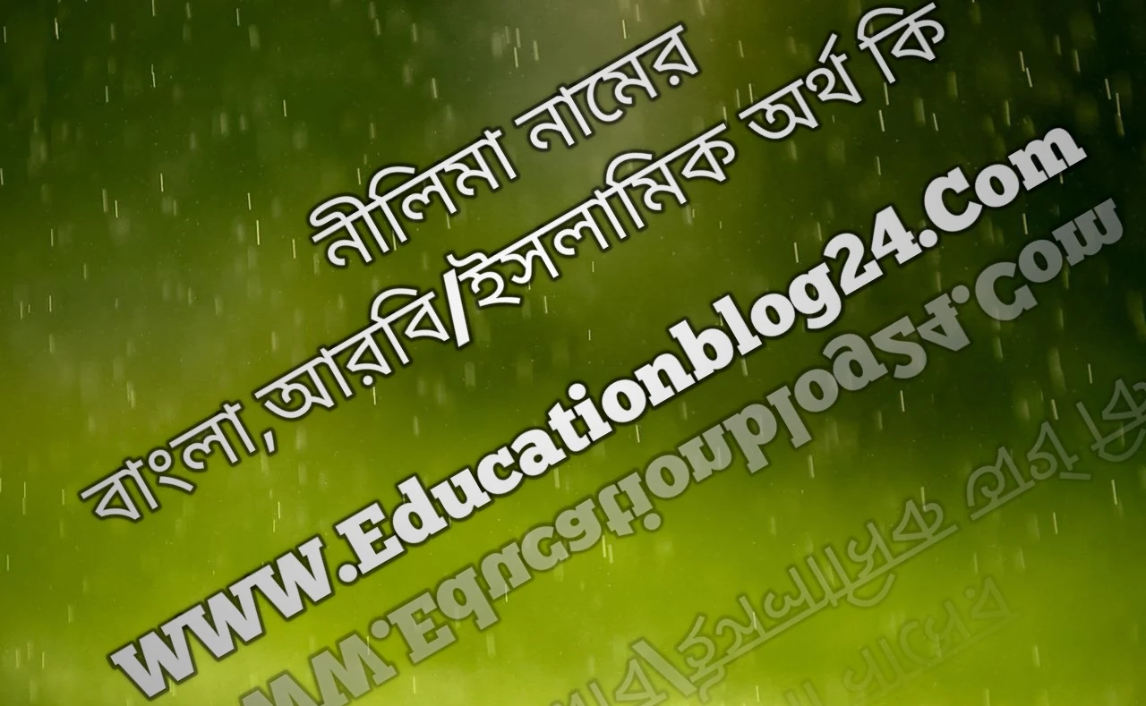 নীলিমা নামের বাংলা, আরবি/ইসলামিক অর্থ কি নীলিমা নামের অর্থ কি