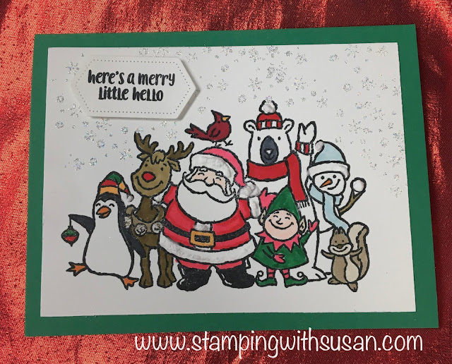 Stampin' Up!, Christmas Crowd, Stampin' Up! Puff Paint, www.stampingwithsusan.com, Stampin' Blends,