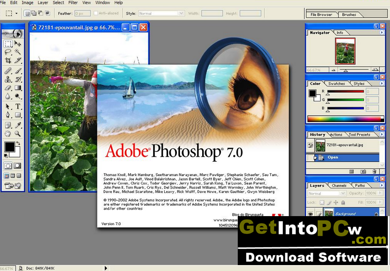 Adobe Photoshop 7 0 Free Download Full Version 32 64 Bit Getintopc Download Latest Free Software For Windows