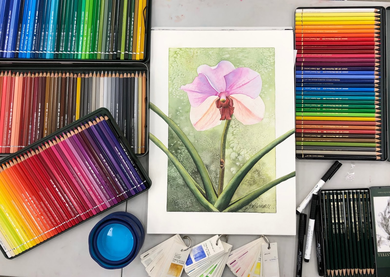 Jane Blundell Artist Faber Castell Polychromos pencils
