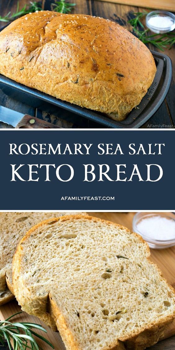 Rosemary Sea Salt Keto Bread