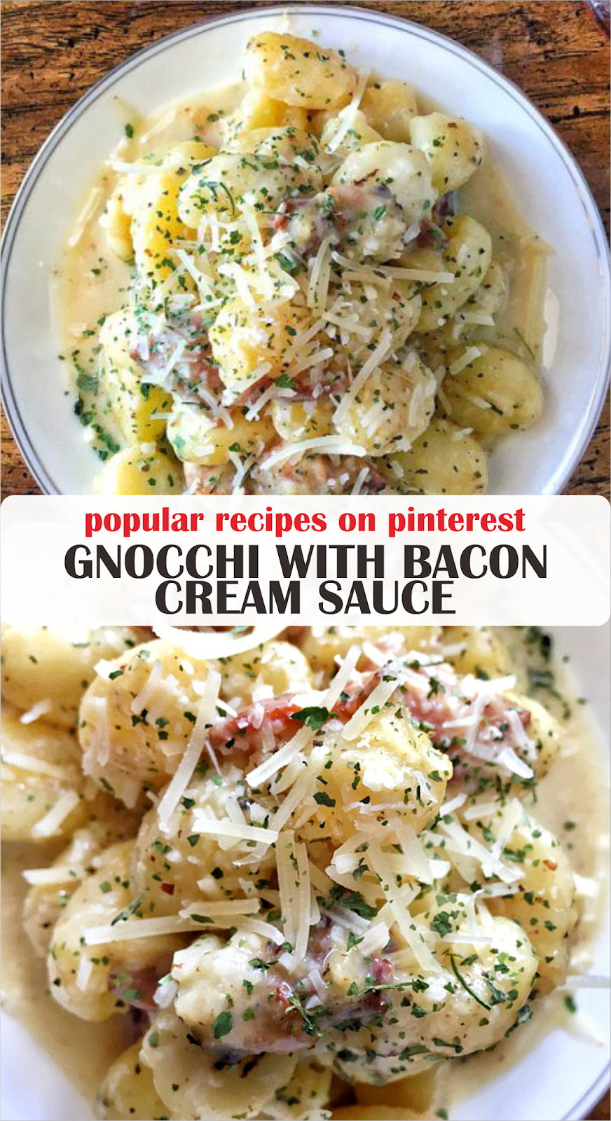 GNOCCHI WITH BACON CREAM SAUCE Recipe Spesial Food
