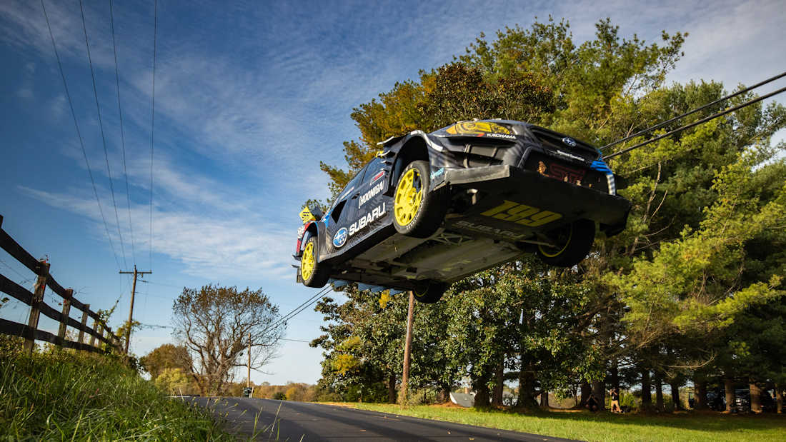 Watch a 862-Horsepower Subaru WRX STI Fly in the Latest Gymkhana Video