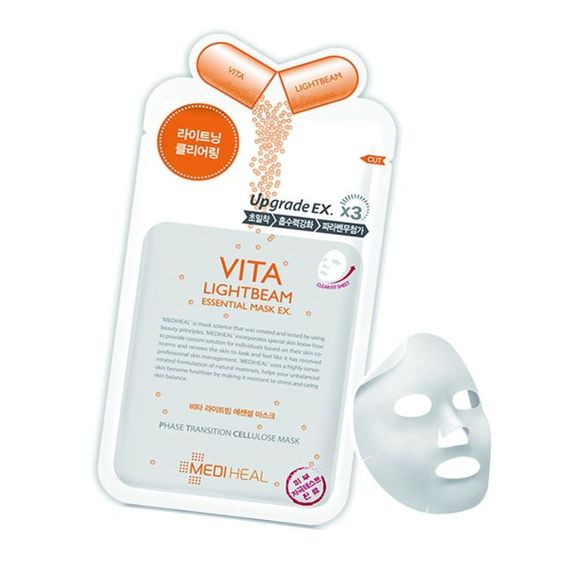 MẶT NẠ DƯỠNG TRẮNG SÁNG DA VITA LIGHTBEAM ESSENTIAL MASK EX (24ML) – MEDIHEAL