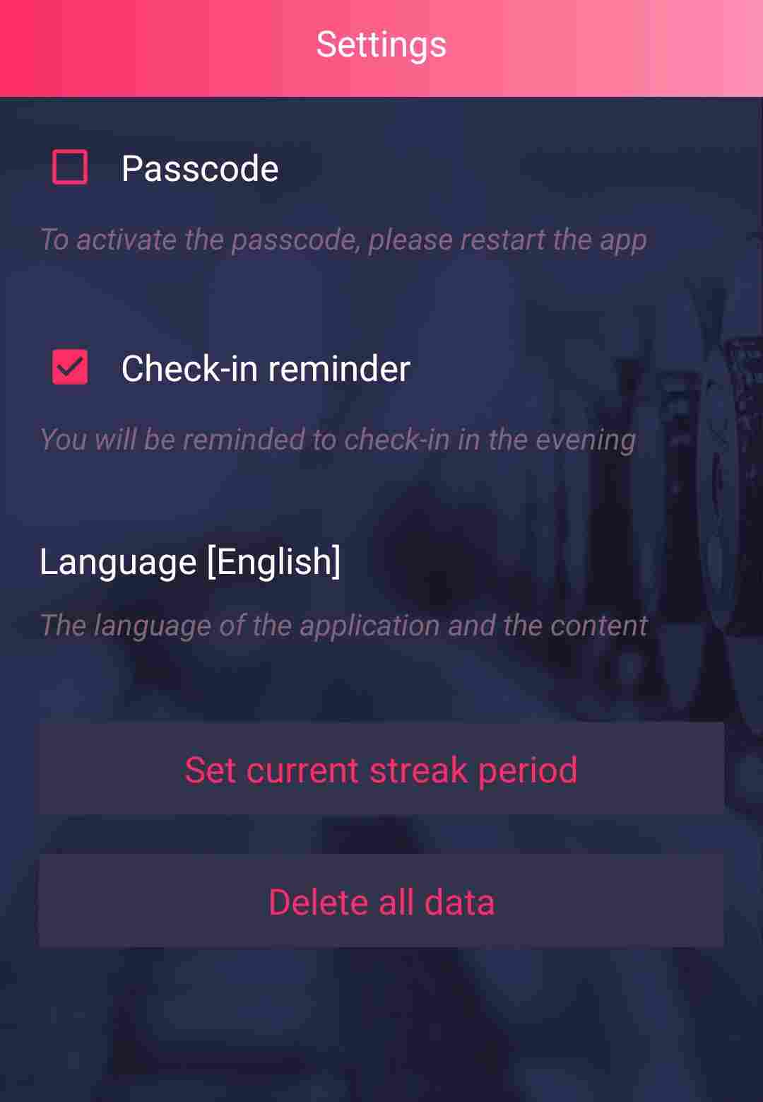 How To Quit Porn - Step 12 - The Reboot Android App Settings Page