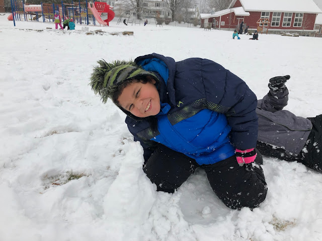 Kid in snow
