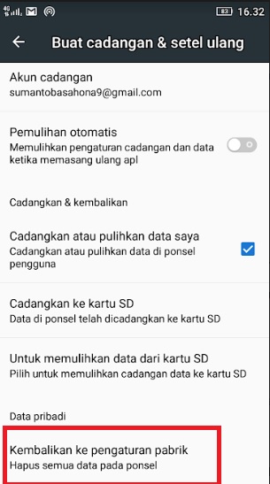 Cara Mengembalikan HP Android ke Pengaturan Pabrik (Reset) - Ato Menulis