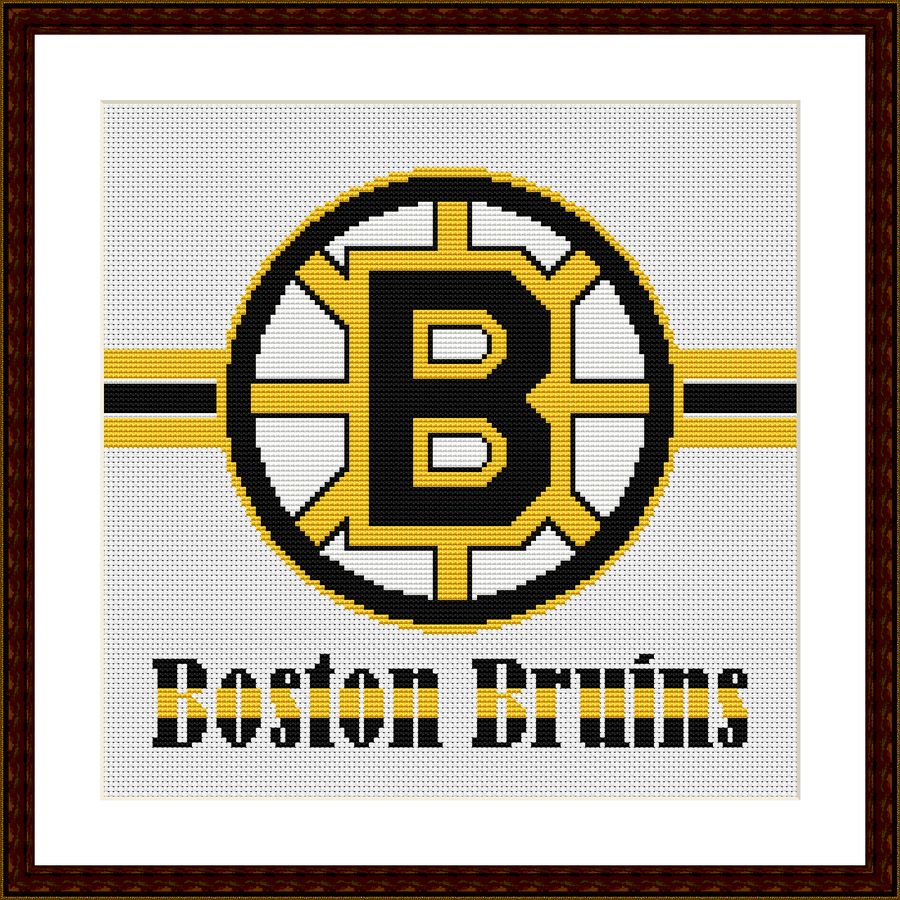 Tango Stitch easy cross stitch designs Boston Bruins logo cross stitch